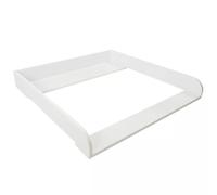 Puckdaddy - Fasciatoio Moritz compatibile con cassettiera IKEA Malm e simili - fasciatoio in legno bianco 80x78x10 cm - fasciatoio di alta qualità incl. materiale di fissaggio per montaggio a parete