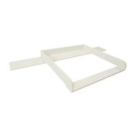 Puckdaddy Lennard|Fasciatoio compatibile con le cassettiere IKEA Malm|159,5x78x10 cm|Fasciatoio con rivestimento in legno MDF bianco|Fasciatoio Premium con materiale di fissaggio