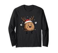 Pudding di Natale con Corna e Cappello di Natale Costume Maglia a Manica