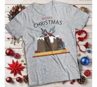 Pudding Merry Christmas T-shirt Maglietta da uomo e donna di ispirazione...