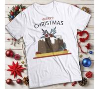 Pudding Merry Christmas T-shirt Maglietta da uomo e donna di ispirazione...