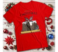 Pudding Merry Christmas T-shirt Maglietta da uomo e donna di ispirazione...