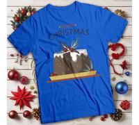 Pudding Merry Christmas T-shirt Maglietta da uomo e donna di ispirazione...