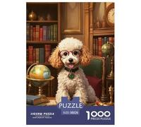 Pudel Puzzle da 1000 pezzi Vintage Studium Puzzles Un puzzle sfidante 100% cartone riciclato regali per donne, uomini, 38 x 26 cm/1000 pezzi