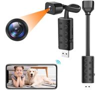 Pudet Luo Mini Telecamera Spia Nascosta WiFi, 4K UHD USB Microcamera Spia WiFi Invisibile Plug and Play con Visione Notturna e Avviso di Rilevamento Movimento