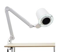 PUDLOR Aspirazione della polvere per unghie, macchina per la raccolta delle unghie, con lampada a LED, braccio articolato a tre parti, 26,25 Ft/S, potenza di aspirazione, 10 livelli, velocità