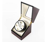 PUDLOR Caricaorologi, piano del tavolo automatico, 2+0 con orologio silenzioso rotante, ideale per la presentazione di orologi di diverse marche e dimensioni in casa