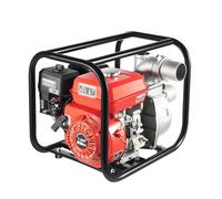 PUDLOR Pompa dell'acqua a benzina, 4 tempi, pompa da giardino, pompa per laghetti, 7,5 CV, fori di dissipazione del calore, filtro di ingresso e uscita di grandi dimensioni, 98,43 piedi, altezza di