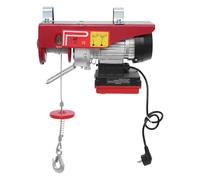 PUDLOR Verricello elettrico, 550 W, 220 V, 50 Hz, per il sollevamento della fune elettrica, tasti contrassegnati da 125 kg fino a 250 kg, forza di sollevamento, 2 modalità di sollevamento, 0,5 m