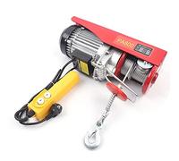 PUDLOR Verricello elettrico da 1300 W, con motore in rame, 800 kg, doppia fune, peso di sollevamento, alloggiamento dissipatore di calore, supporti di fissaggio per fabbriche, officine, case