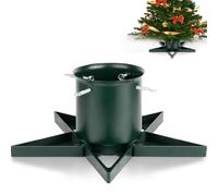 PUDO Base Albero di Natale: Supporto per Albero di Natale con Serbatoio d'Acqua Adatto Christmas Tree Stand per Alberi Fino a 2 m con Tronco da 3 a 12 cm Star Verde