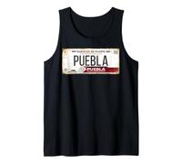 Puebla Mexico License Plate Mexican Travel Vacation Beach Canotta