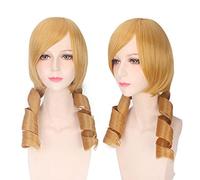 Puella Magi Madoka Magica Tomoe Mami 50 cm Biondo oro giallo Parrucche Cosplay per donna Donna Capelli finti Vendita Anime Capelli sintetici