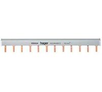 Puente de unión de lengüeta 2P, 10 mm², 63A, 24M, color gris