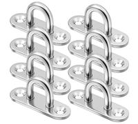 PUERHUACI 8 piastre oculari in acciaio inox, con Ose, gancio da soffitto in acciaio inox M6, per poltrona sospesa, amaca, corde, catene