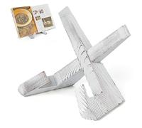 PUERSI Porta Ricette Cucina, Poggia Libro Ricette in Legno, Supporto per Libro da Cucina, Supporto per Libro Legno Vintage