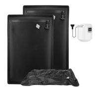 Puersit Sacchetti Sottovuoto Vestiti Viaggio Con Pompa - Riutilizzabili Sacchi Salvaspazio(2 sacchetto nero pompa)