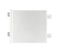 Puerta de escalera de malla: fácil montaje, puerta retráctil para bebés, puertas para cachorros sin taladros | Barrera de ajustable para niños, mascotas, cachorros, gatos, interiores, exteriores