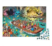 Puerto Princesa Underground River Boat Bedlam Puzzle in Legno Impermeabile DIY Puzzles Da 1000 Pezzi Per Adulti Colorati Giochi Educativi