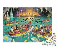 Puerto Princesa Underground River Boat Bedlam Puzzle in Legno Impermeabile Puzzles Da 1000 Pezzi Per Adulti Colorati Puzzle Per Decorazioni Domestiche