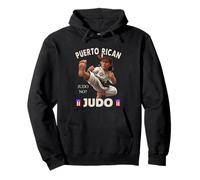 Puerto Rican Judo No? Taino Sun Divertente Boricua Joke PR Bandiera Felpa con Cappuccio
