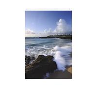 Puerto Rico - Bandiere da spiaggia per esterni, 0,6 x 9,6 m, stampa verticale su entrambi i lati, bandiere da giardino per esterni, striscione per vacanze con occhielli, bandiera per casa, cortile
