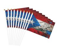 puerto rico carta da parati bandiera stampa leggera palmare bandiera doppia faccia partito parata decorazione casa celebrazioni