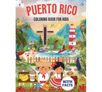 Puerto Rico coloring book for kids with facts