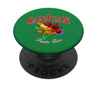 Puerto Rico Coqui Frog San Juan Vacanze Tropicali Souvenir PopSockets PopGrip Adesivo