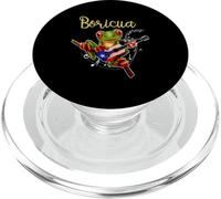 Puerto Rico Coqui Frog Suonare la chitarra Portoricano Boricua PopSockets PopGrip per MagSafe