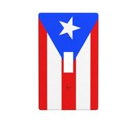Puerto Rico Flag Light Switch Cover Decorativo Singolo Toggle 1 Gang Piastra da Parete per Cucina Agriturismo Camera da letto Bagno Art Decor