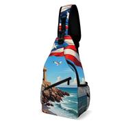 Puerto Rico Flag Unisex Borsa A Spalla Regolabile Sling Bag Piccolo Borsa A Tracolla Per Campeggio Sportiva Lavoro