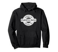 Puerto Rico Home - Made in Puerto Rico Funny Label - Classic Felpa con Cappuccio