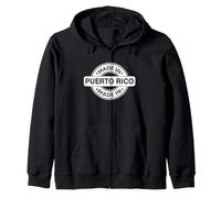 Puerto Rico Home - Made in Puerto Rico Funny Label - Classic Felpa con Cappuccio