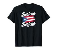 Puerto Rico National Flag Island San Juan Boricua Maglietta