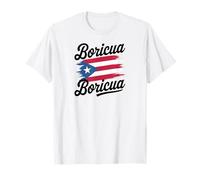 Puerto Rico National Flag Island San Juan Boricua Maglietta