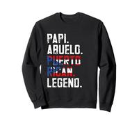Puerto Rico Papi Abuelo Puerto Rico Leggenda per papà Felpa