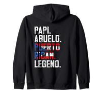 Puerto Rico Papi Abuelo Puerto Rico Leggenda per papà Felpa con Cappuccio