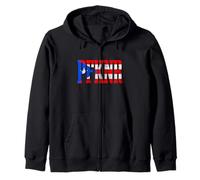 Puerto Rico Pride bandiera portoricana Boricua Felpa con Cappuccio