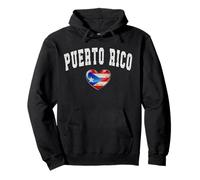 Puerto Rico Pride Oak Heart Flag 787 Prefisso Felpa con Cappuccio