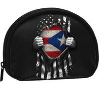Puerto Rico Puerto Rico Flag Pride Women And Girls Cute Fashion Coin Purse Wallet Bag Change Pouch Key Holder