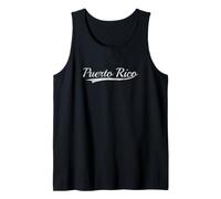 Puerto Rico Vintage Varsity Style Throwback Classic Design Canotta