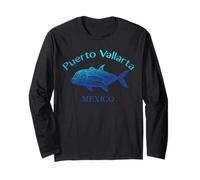 Puerto Vallarta Messico Tribal Style Ulua pesce spiaggia amante Maglia a Manica