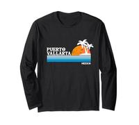 Puerto Vallarta Messico Vacanza Tropicale Vintage 80s Tramonto Maglia a Manica