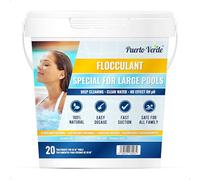 Puerto Verde • Flocculante Naturale 20 Trattamenti. Flocculante per Piscine di Grandi Dimensioni e Spa. Eliminatore di Torbidità per Acque Cristalline. Chiarificatore in Granuli per Uso Sicuro.