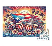 PuertoRicoFestiveArt 1000 Pezzi Cartone Extra Spesso Puzzle Fai Da Te Per Adulti E Bambini Da 12 Anni Gioco Di Famiglia Divertente E Impegnativo 38x26cm/1000pcs
