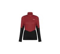 Pile Salewa Puez Polarlite Half Zip rosso nero donna - L