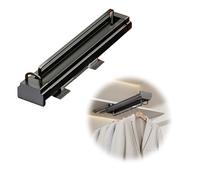 PUFAHAU Estensione per Asta Appendiabiti da Montare sulla Parte Superiore dell'Armadio, Asta Elastica in Alluminio per Armadio, Pali per Appendere I Vestiti, Massimizza(Grigio-41Cm)