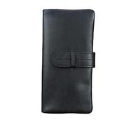 PUFAHAU Portafoglio da Uomo in Pelle retrò Cucito a Mano, con fermasoldi Lungo, Borsa portaoggetti da Uomo(A-11 * 9 * 2cm)