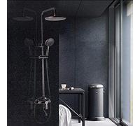 PUFAHAU Rubinetto per Doccia Clover Black Orb Retro Set Doccia Europa E America Wide Top Spray Shower Hotel Shower Mixer Delicato